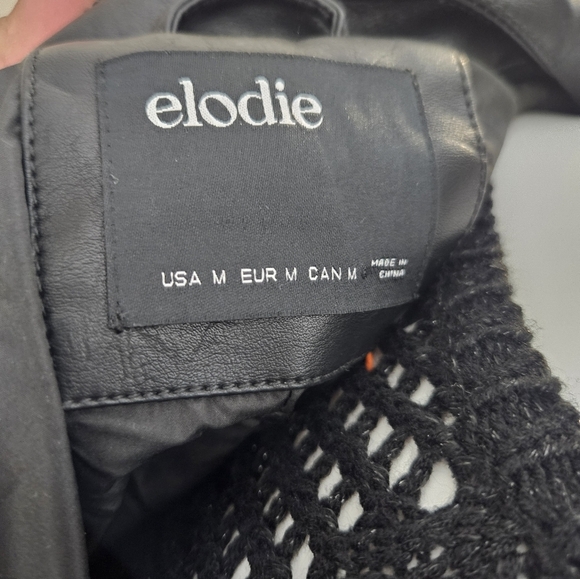 Elodie Vegan Leather Moto Jacket SZ M - Picture 6 of 7